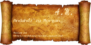 Andaházy Morgan névjegykártya